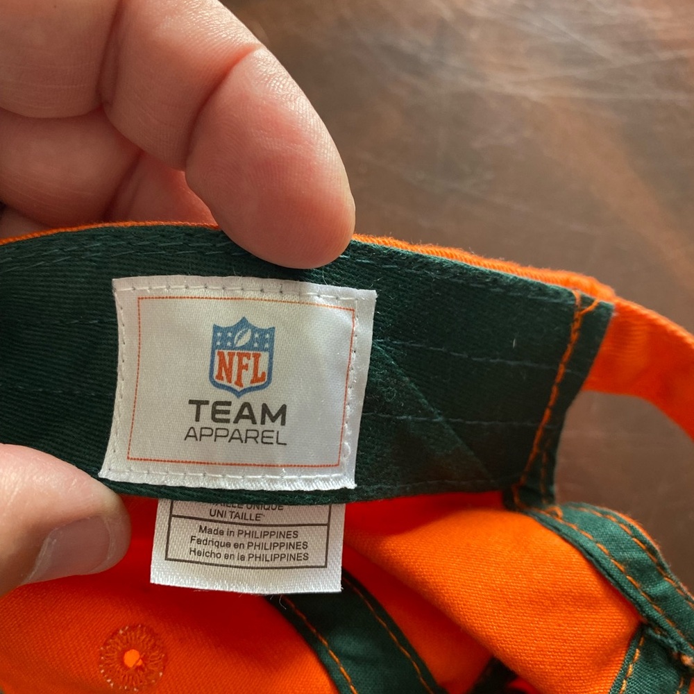 NFL Orange Cap with Green Bay Packers Logo - Picture 2 of 4